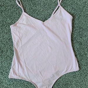 Baby Pink Tank Top bodysuit from Pacsun